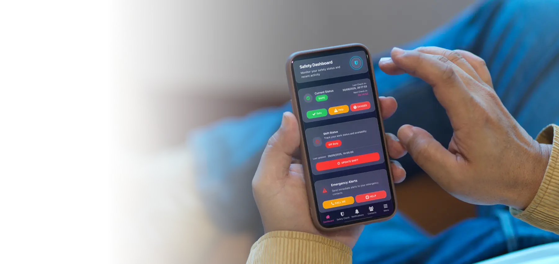 Using the LoneConnect app
